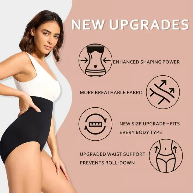 Last Day: 40 % OFF High‑Waist Tummy‑Control Shapewear—Smooth & Sculpt