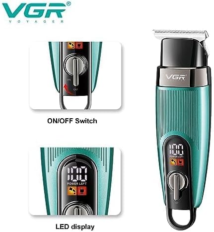 Cordless Hair Clipper & Beard Trimmer for Men VGR V-975