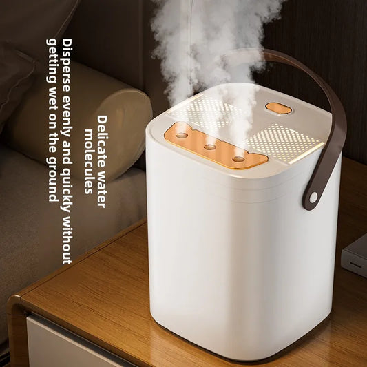 Three-Nozzle Night Light Humidifier 1.8L – USB Silent Aroma Diffuser, Dual Filter, Auto Shut-Off, Timer – for Bedroom, Office, or Car