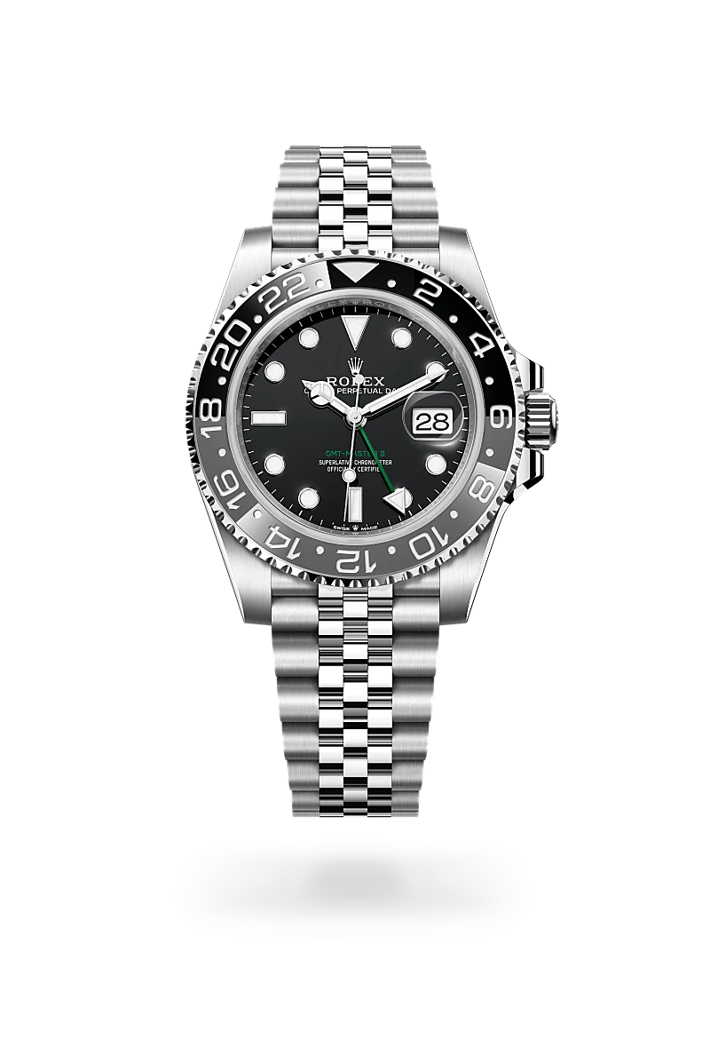 Rolex GMT-Master II – Oyster 40 mm en Oystersteel "Dark Knight"