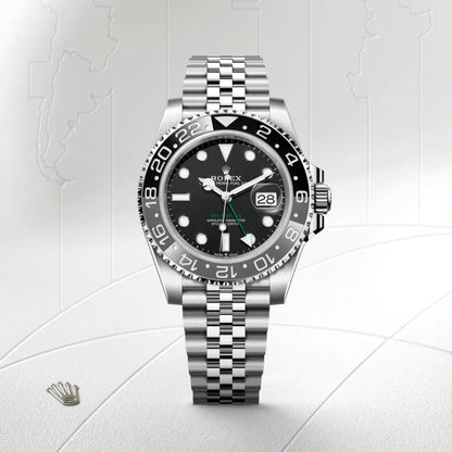 Rolex GMT-Master II – Oyster 40 mm en Oystersteel "Dark Knight"